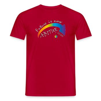 Zukunft Jetzt Abitur 2026 - Männer T-Shirt - Rot - Vorne - AI Model Male 178 dark (178cm)