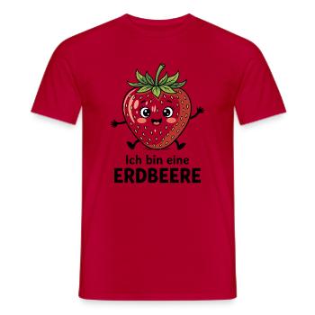 Déguisement de fraise Carnaval Carnaval Fruit Fruit - T-shirt homme - rouge - Devant - AI Model Male 178 dark (178cm)