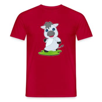 Esel Jogger Joggen Sport - T-shirt homme - rouge - Devant - AI Model Male 178 dark (178cm)