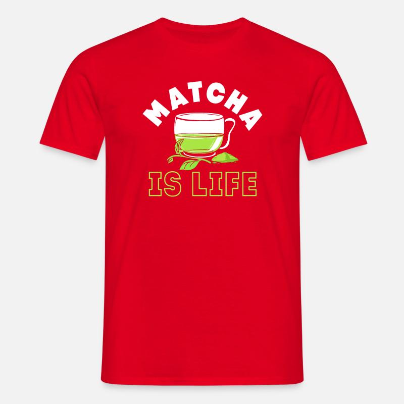 Matcha Tee - Männer T-Shirt - Rot