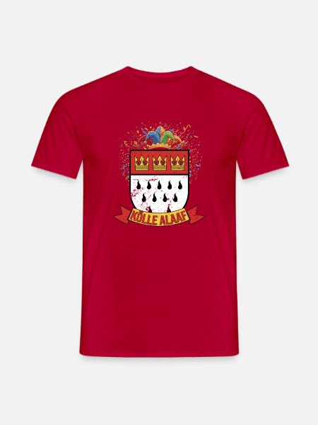 Cologne Alaaf Coat of Arms Confetti - Men's T-Shirt - red