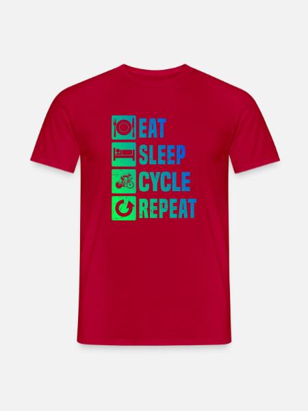 Kompaktes Roadbike Design für Rennrad - Männer T-Shirt - Rot