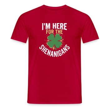 Des frasques avec le trèfle - T-shirt homme - rouge - Devant - AI Model Male 178 dark (178cm)