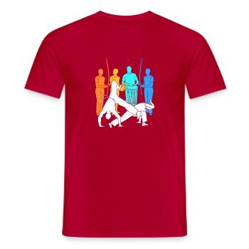 Capoeira - Men's T-Shirt - red - Front - AI Model Male 178 dark (178cm)