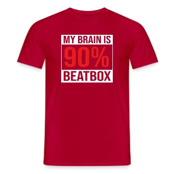 Boîte à rythmes - T-shirt homme - rouge - Devant - AI Model Male 178 dark (178cm)