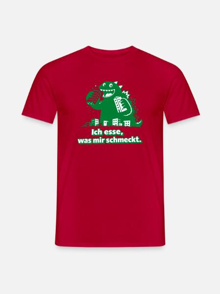 Je mange ce que j’aime, Monster - T-shirt homme - rouge
