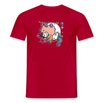 Cerveau & Hippocampe - T-shirt homme - rouge - Devant - AI Model Male 178 dark (178cm)
