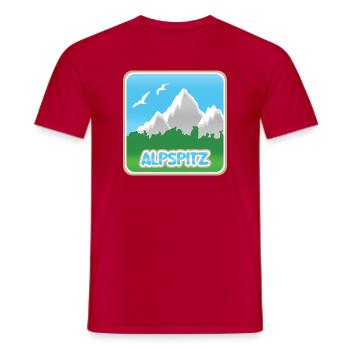 Bergsport Alpspitz - Männer T-Shirt - Rot - Vorne - AI Model Male 178 dark (178cm)