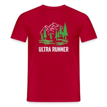 Ultra coureur - T-shirt homme - rouge - Devant - AI Model Male 178 dark (178cm)