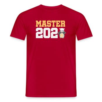 Master 2026 Graduation Graduation - Men's T-Shirt - red - Front - AI Model Male 178 dark (178cm)