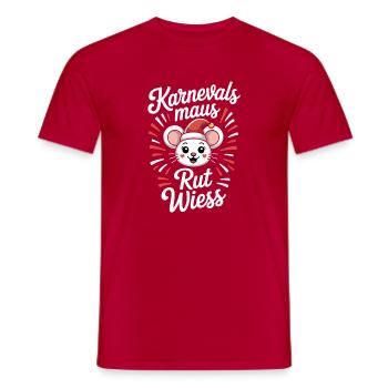 Carnival Mouse Rut Wiess Cologne Cologne Cologne Carnival Mouse - Men's T-Shirt - red - Front - AI Model Male 178 dark (178cm)