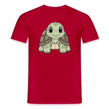 Schildkröte der Sterne Cartoon - Männer T-Shirt - Rot - Vorne - AI Model Male 178 dark (178cm)