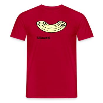 Ulknudel - Men's T-Shirt - red - Front - AI Model Male 178 dark (178cm)