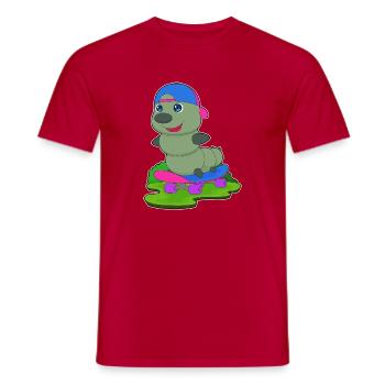 Caterpillar Skater Skateboard Sport - T-shirt homme - rouge - Devant - AI Model Male 178 dark (178cm)