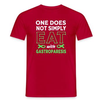 Gastroparese - Männer T-Shirt - Rot - Vorne - AI Model Male 178 dark (178cm)