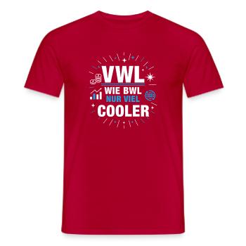 Économie : l’économie comme l’administration des affaires, mais plus cool - T-shirt homme - rouge - Devant - AI Model Male 178 dark (178cm)