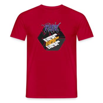 Fran Hero WOD Cross Training dark graphic version graphic - Men's T-Shirt - red - Front - AI Model Male 178 dark (178cm)