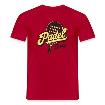 Paddle Love Retro - Männer T-Shirt - Rot - Vorne - AI Model Male 178 dark (178cm)