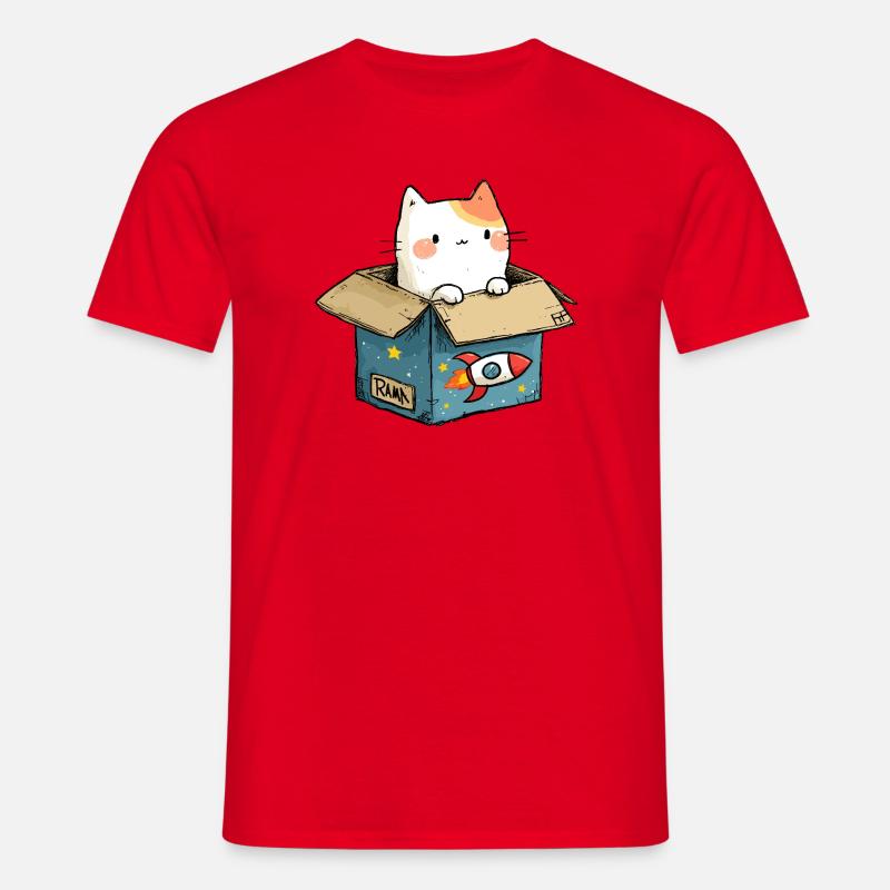L’espace de jeu du chat - T-shirt Homme - rouge