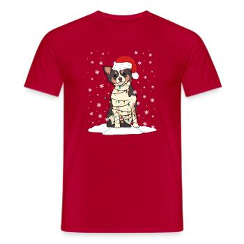 Chihuahua Chihuahueño Christmas - Männer T-Shirt - Rot - Vorne - AI Model Male 178 dark (178cm)
