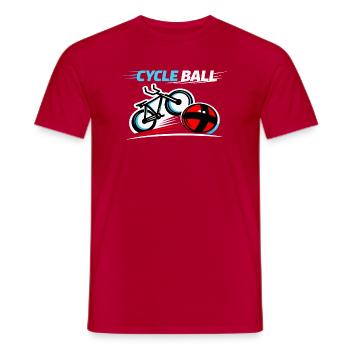 Radball, Cycleball, Hallenradsport - Männer T-Shirt - Rot - Vorne - AI Model Male 178 dark (178cm)