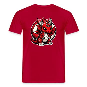 Radball, Cycleball, Hallenradsport - Männer T-Shirt - Rot - Vorne - AI Model Male 178 dark (178cm)