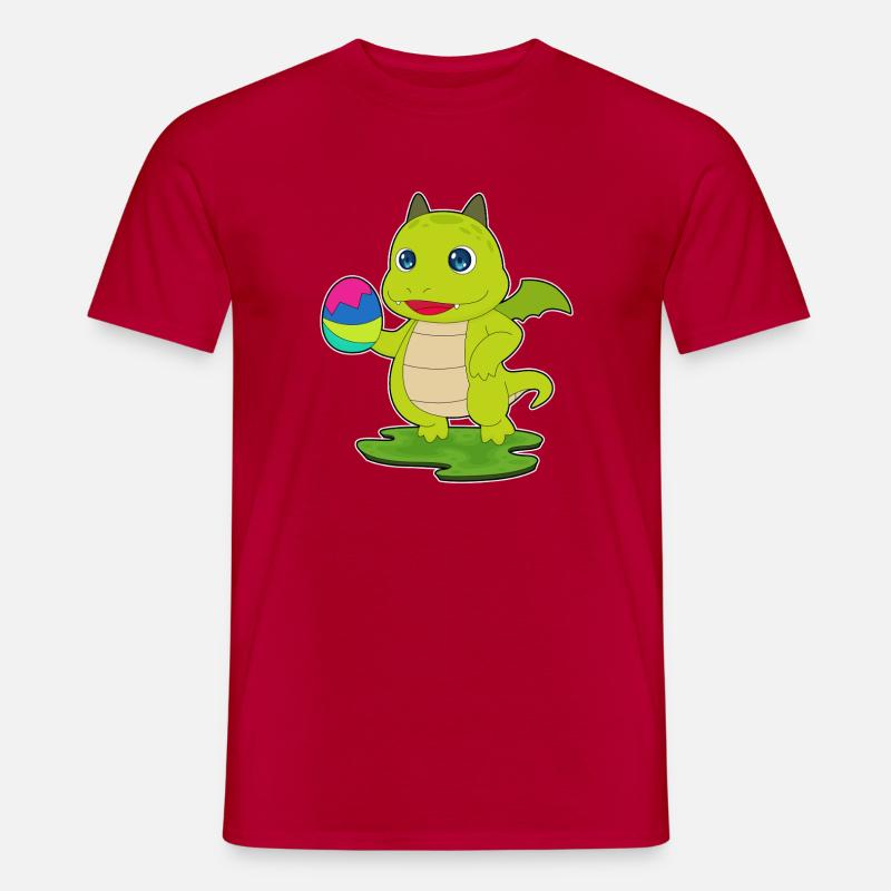 Dragon Easter Easter Egg - Men's T-shirt - red