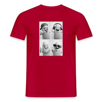 Corn - Männer T-Shirt - Rot - Vorne - AI Model Male 178 dark (178cm)