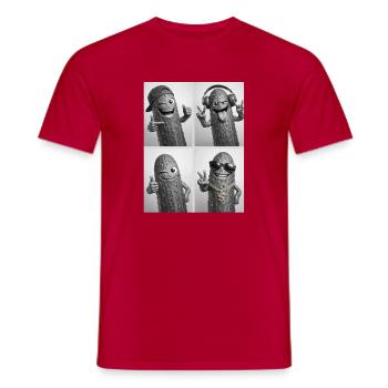 Pickle - Männer T-Shirt - Rot - Vorne - AI Model Male 178 dark (178cm)