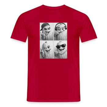 Squash - Männer T-Shirt - Rot - Vorne - AI Model Male 178 dark (178cm)