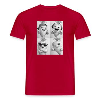 Turnip - Männer T-Shirt - Rot - Vorne - AI Model Male 178 dark (178cm)