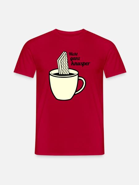Not quite crunchy - Men's T-Shirt - red