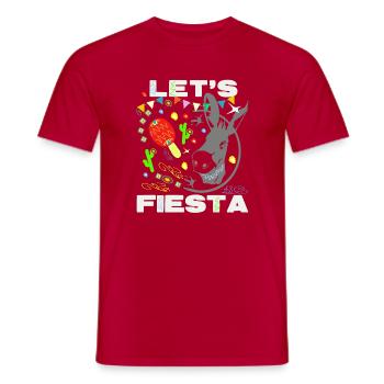 Let's Fiesta Festival  - Männer T-Shirt - Rot - Vorne - AI Model Male 178 dark (178cm)