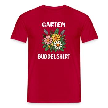 Garten Buddel jardinage fleurs, amoureux - T-shirt homme - rouge - Devant - AI Model Male 178 dark (178cm)