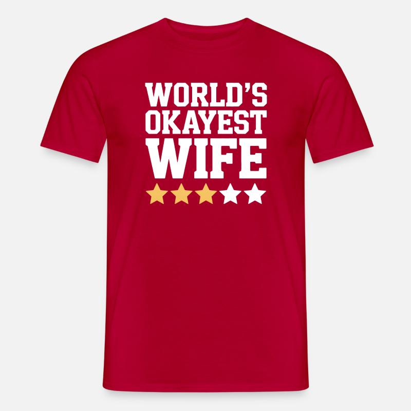 Die beste Ehefrau der Welt - Männer T-Shirt - Rot