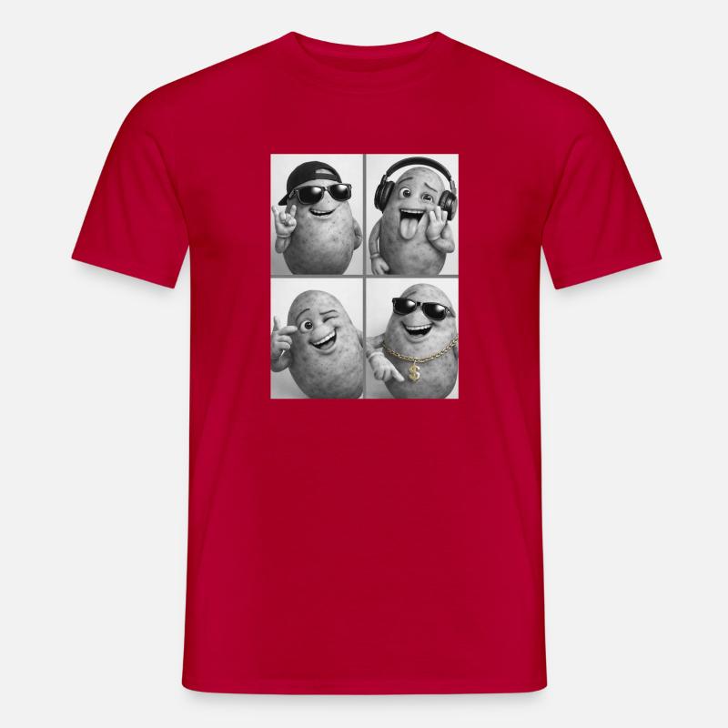Kernknollen Groove Collage - Männer T-Shirt - Rot