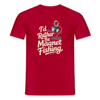 Je préfère attirer les poissons - T-shirt homme - rouge - Devant - AI Model Male 178 dark (178cm)