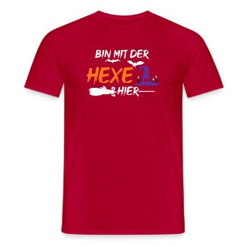 Halloween Hexe - Männer T-Shirt - Rot - Vorne - AI Model Male 178 dark (178cm)
