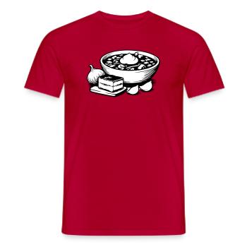 Bortsch - T-shirt homme - rouge - Devant - AI Model Male 178 dark (178cm)