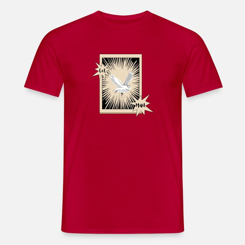 Got Mail Owl Briefeule Schneeeule - Männer T-Shirt - Rot