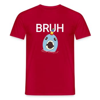 The fishes, kind of kawaii aesthetic flightless - Men's T-Shirt - red - Front - AI Model Male 178 dark (178cm)