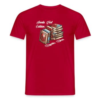 Livre blanc - T-shirt homme - rouge - Devant - AI Model Male 178 dark (178cm)
