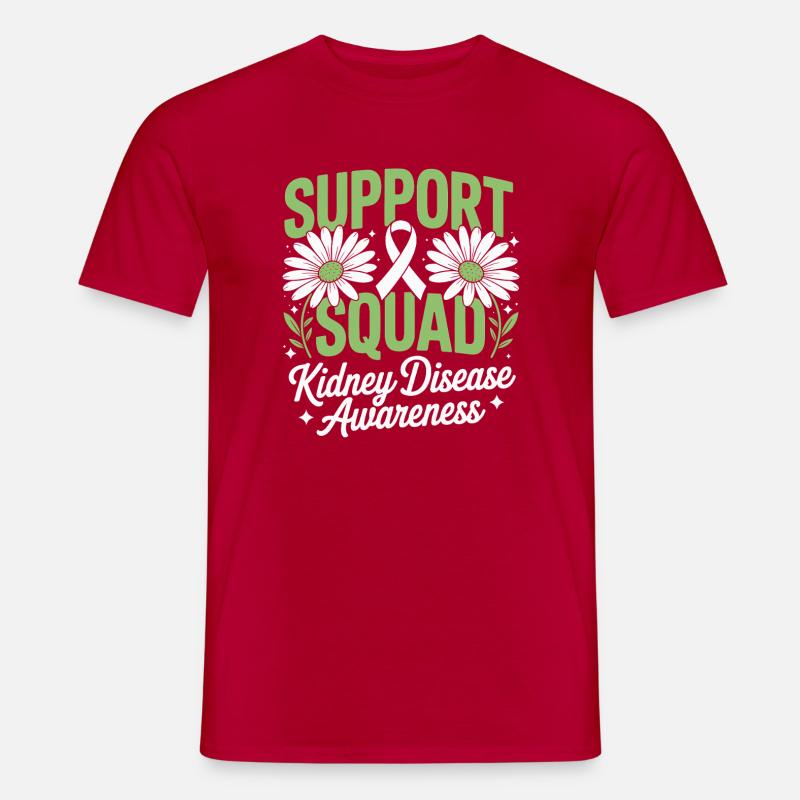 Support Squad Kidney Awareness - Men’s T-shirt - red