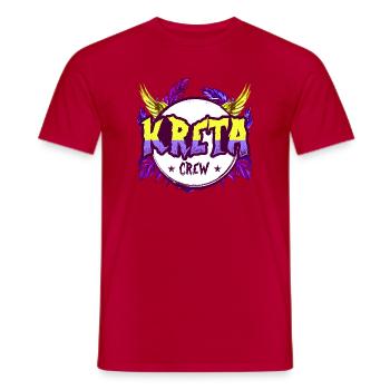 Crete Crew Colorful - Men's T-Shirt - red - Front - AI Model Male 178 dark (178cm)