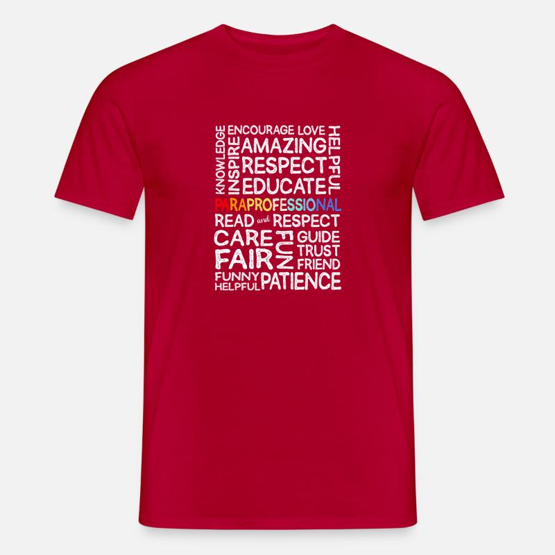 Paraprofessional Paraeducator Lehrerassistent - Männer T-Shirt - Rot