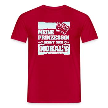 Geschenk für Noraly - Männer T-Shirt - Rot - Vorne - AI Model Male 178 dark (178cm)
