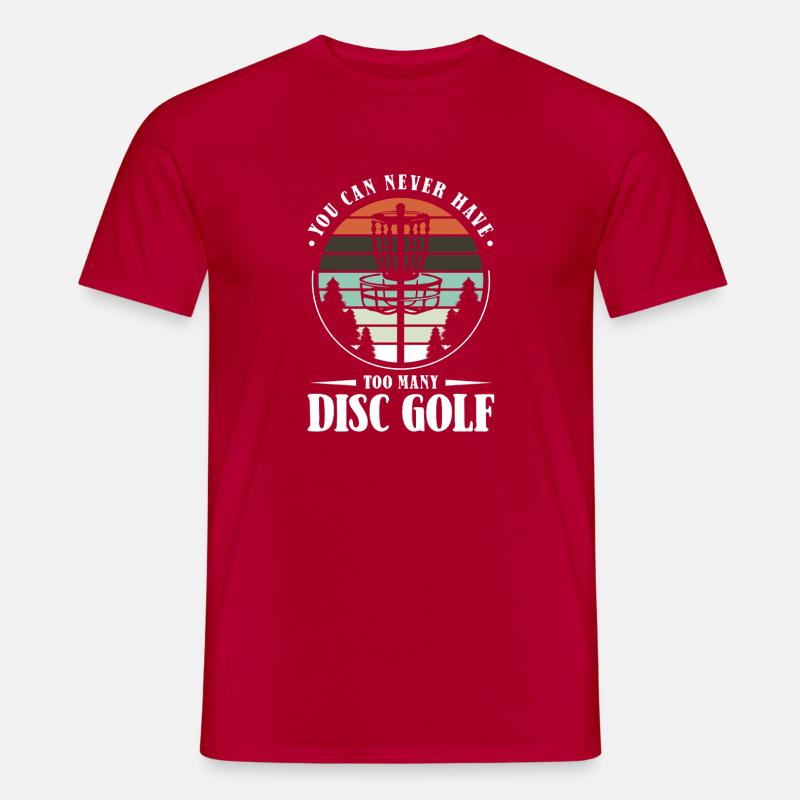 Disc Golf Geschenke Discgolf - Männer T-Shirt - Rot