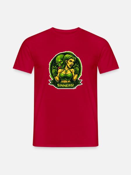 Sinners! Demon in the countryside - Men's T-Shirt - red