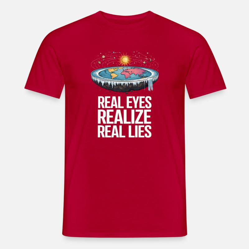 Sande øjne genkender sande løgne - Mænd T-shirt - rød