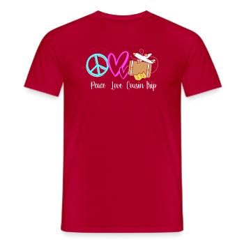 Cousin - Männer T-Shirt - Rot - Vorne - AI Model Male 178 dark (178cm)